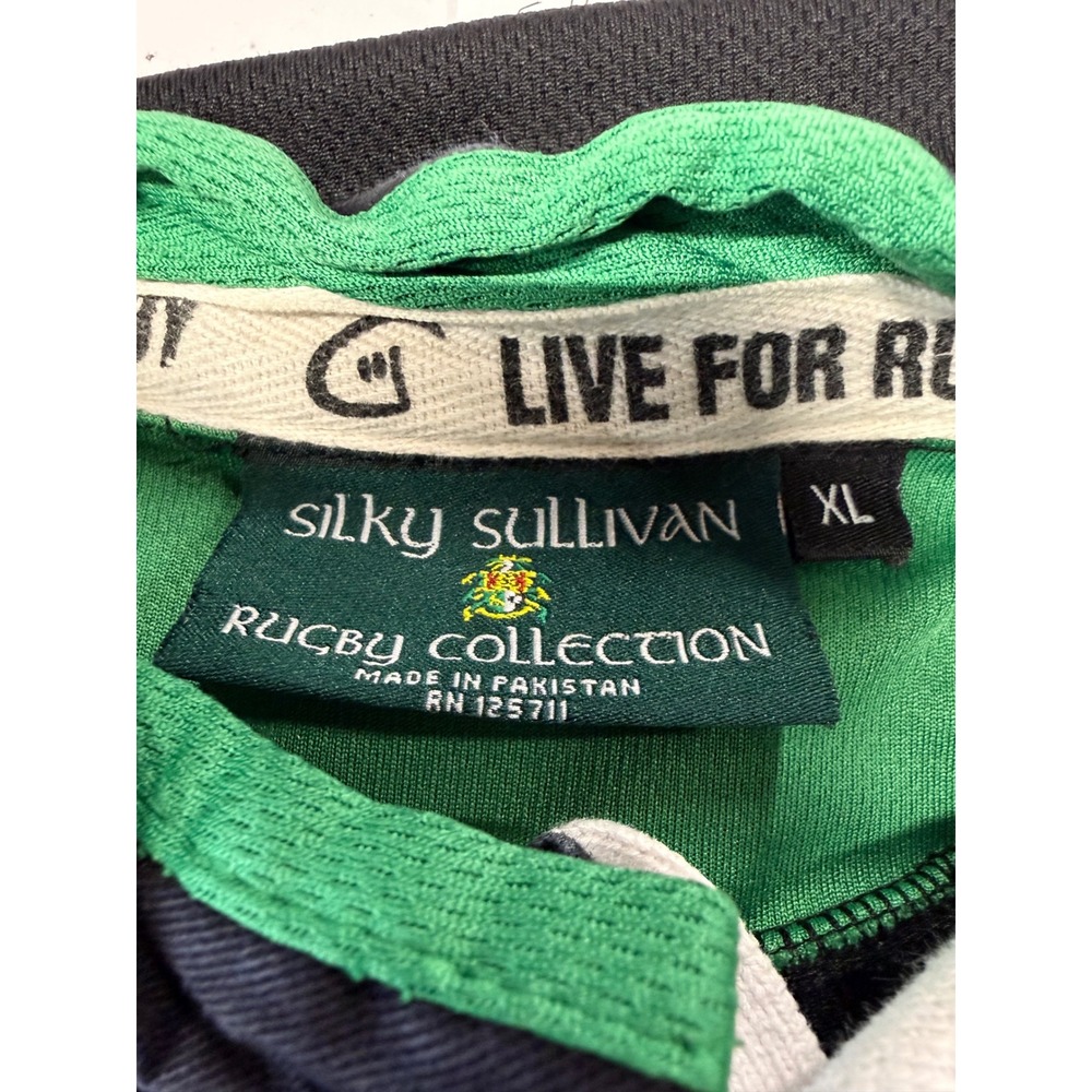 Silky Sullivan Ireland Rugby Jersey Mens XL Black Green Ancient Order Hibernians - Picture 2 of 8